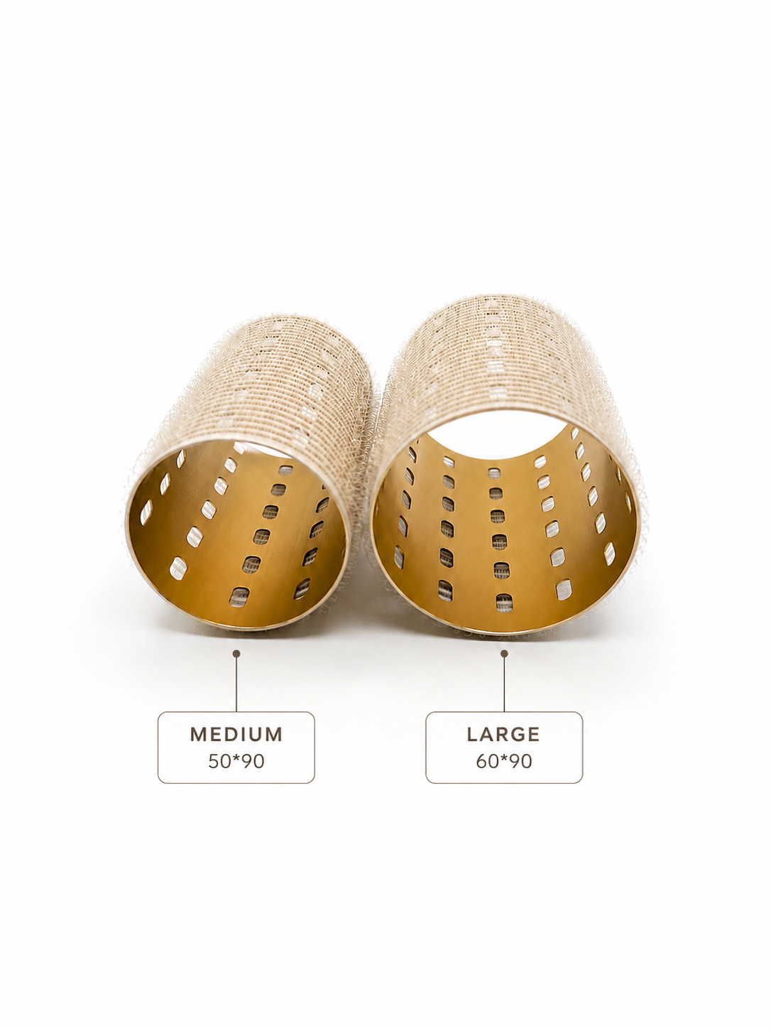 Large golden volume duo - 2 piece roller set
