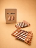 Rose gold pin curl clips - set of 12