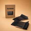 Black pin curl clips - set of 12