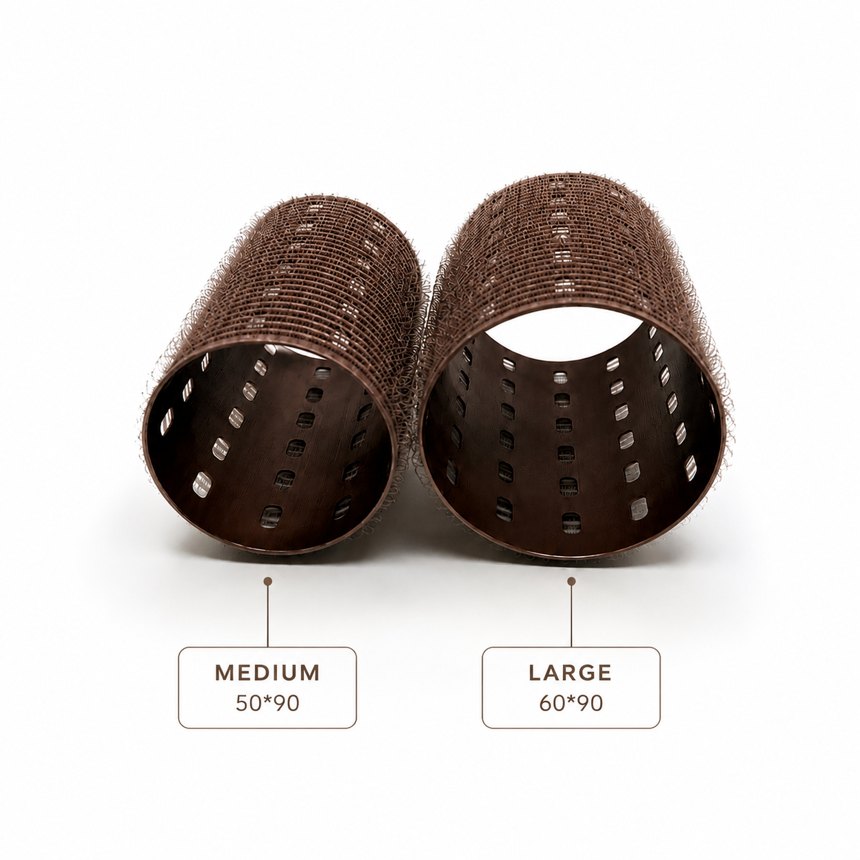 Large mocha volume duo - 2 piece roller set